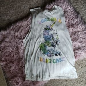 Unif tank long hair don't care